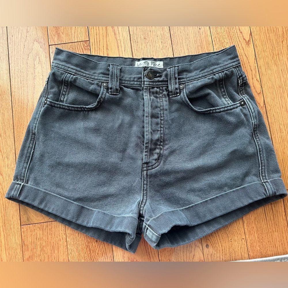 We The Free Charcoal Jean Shorts
